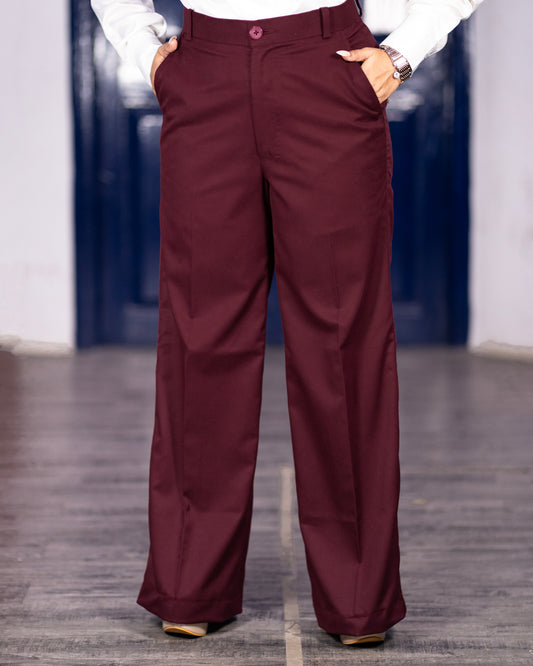 The go getter maroon trouser