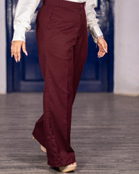 The go getter maroon trouser