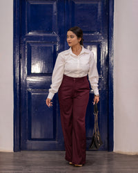 The go getter maroon trouser