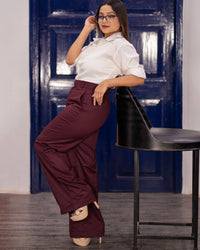 The go getter maroon trouser