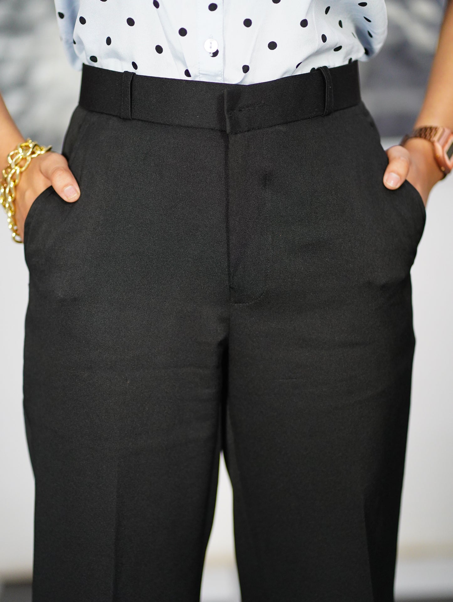 The Onyx Buckle Trouser