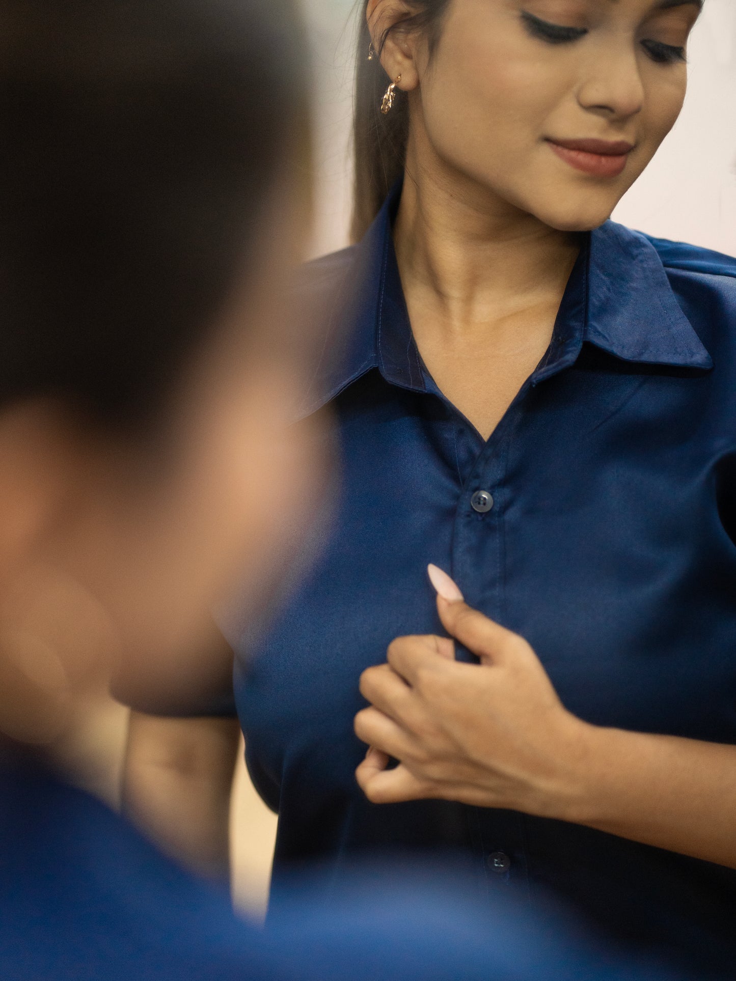 The Power Puffed Blue Shirt
