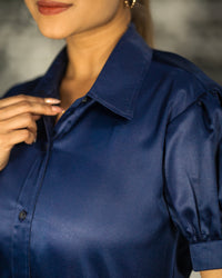 The Power Puffed Blue Shirt