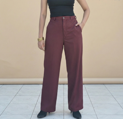 The go getter maroon trouser