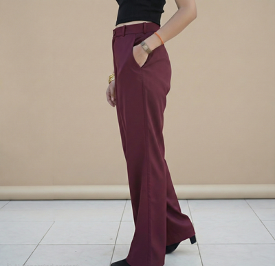 The go getter maroon trouser